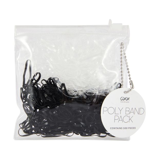 500 Piece Hair Poly Bands - OXX Haircare