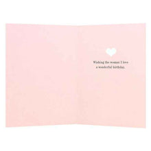 Birthday Card for Wife, Elegant Design