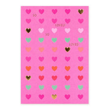 Hallmark Card - Neon Hearts