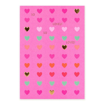 Hallmark Card - Neon Hearts