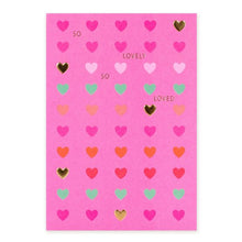 Hallmark Card - Neon Hearts