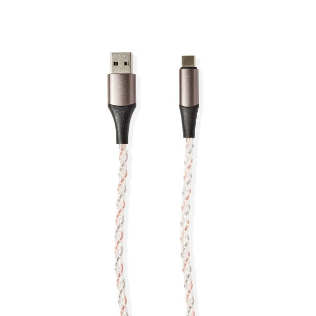 1.2m Light Up USB-A to USB-C Cable - Anko