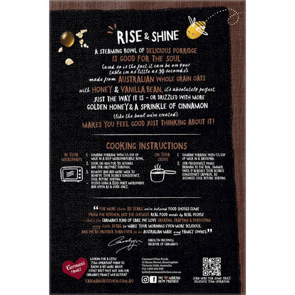 Carman's Porridge Sachets Honey, Vanilla & Cinnamon 8 pack