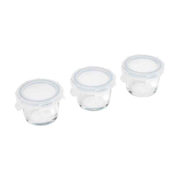 3 Pack Mini Glass Containers - Anko