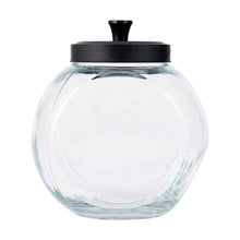 2L Glass Jar with Black Metal Lid