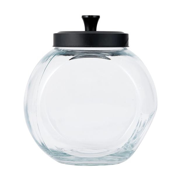 2L Glass Jar with Black Metal Lid - Anko