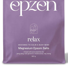 Epzen Relax Magnesium Epsom Salts 900g - Pure Essential Oils