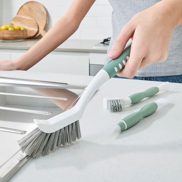 Set of 3 Grout and Detail Brush Set - Anko