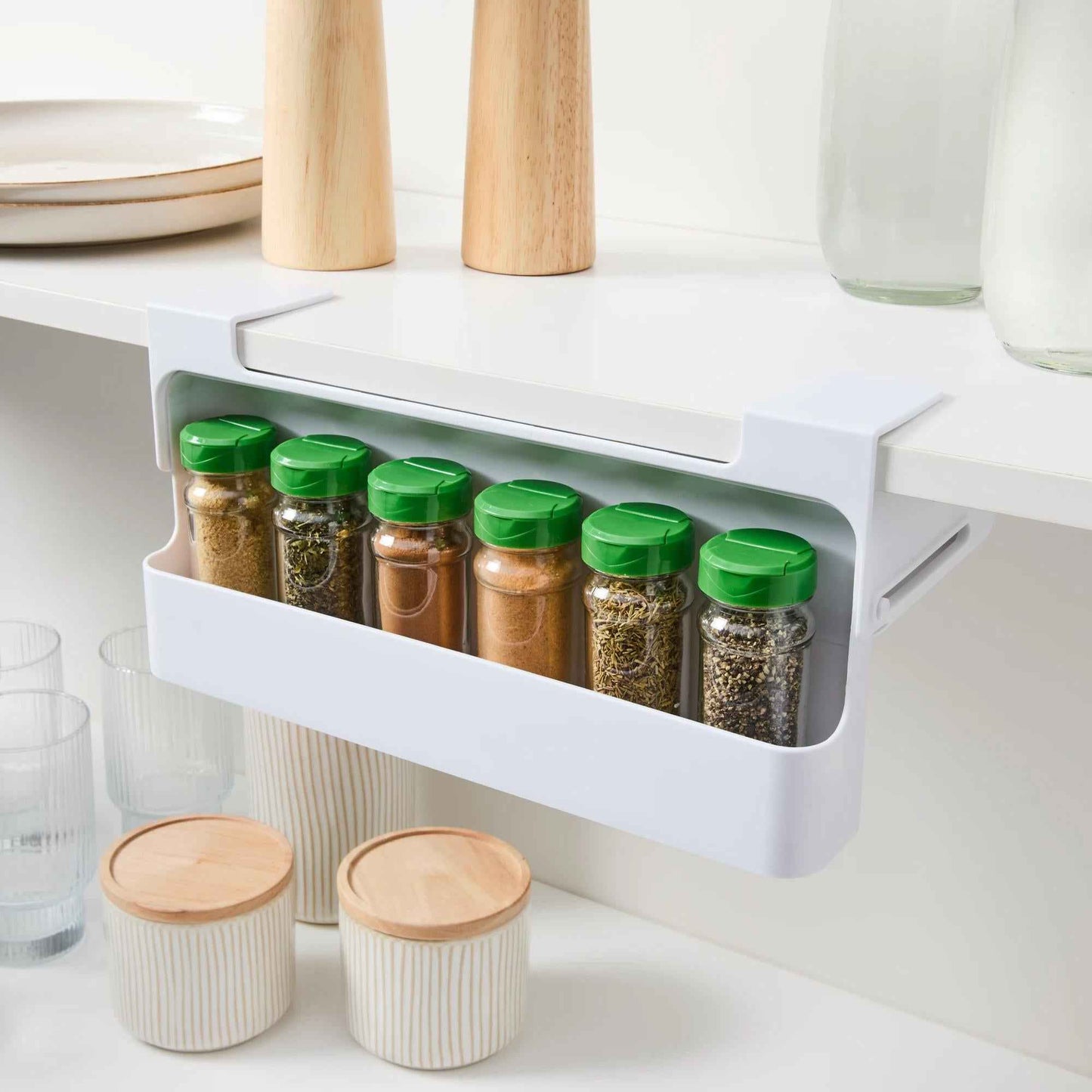 Under Shelf Spice Rack