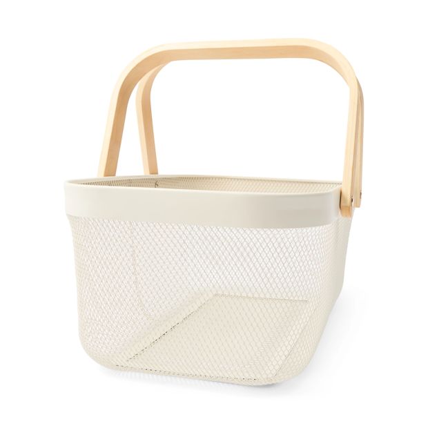 Mesh Basket, Large, White - Anko