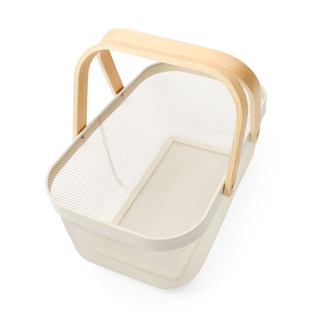 Mesh Basket, Large, White - Anko