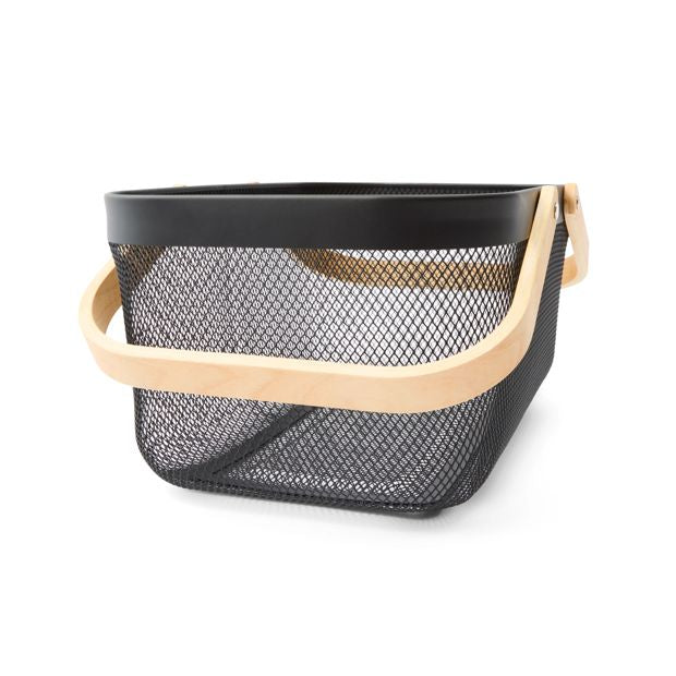 Mesh Basket, Large, Black - Anko