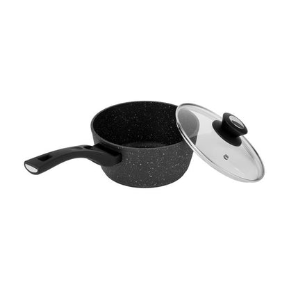 20cm Stone Blast Heavy Gauge Saucepan - Anko