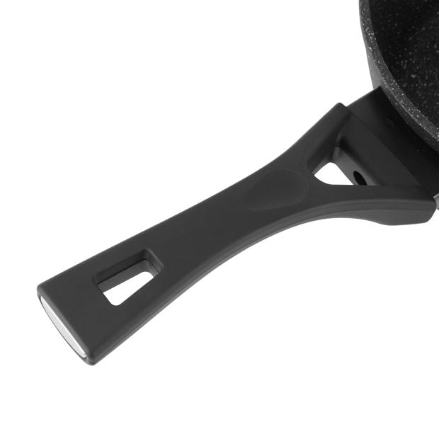 20cm Stone Blast Heavy Gauge Saucepan - Anko