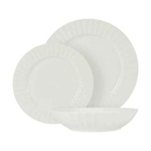 Rim Embossed 12 Piece Dinner Set - Anko