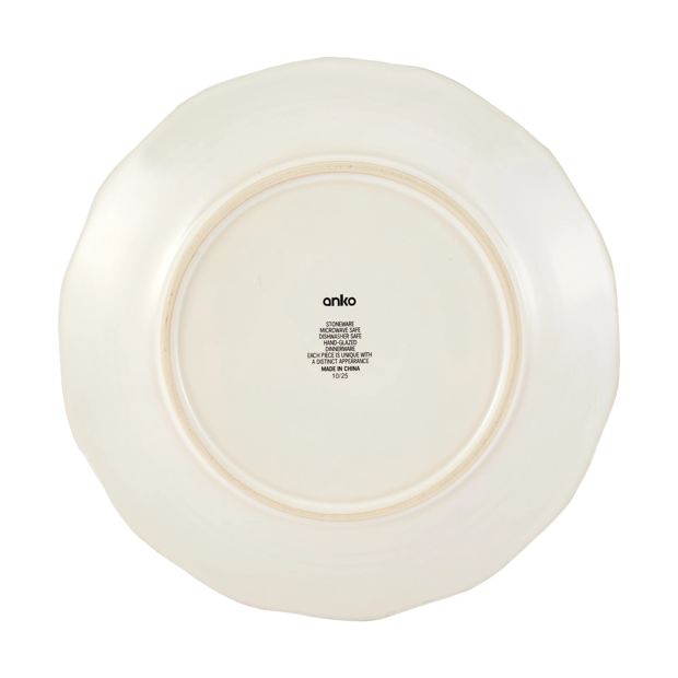 White Petal Dinner Plate - Anko