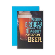 Connections from Hallmark Humorous Birthday Card - Drinking Beer