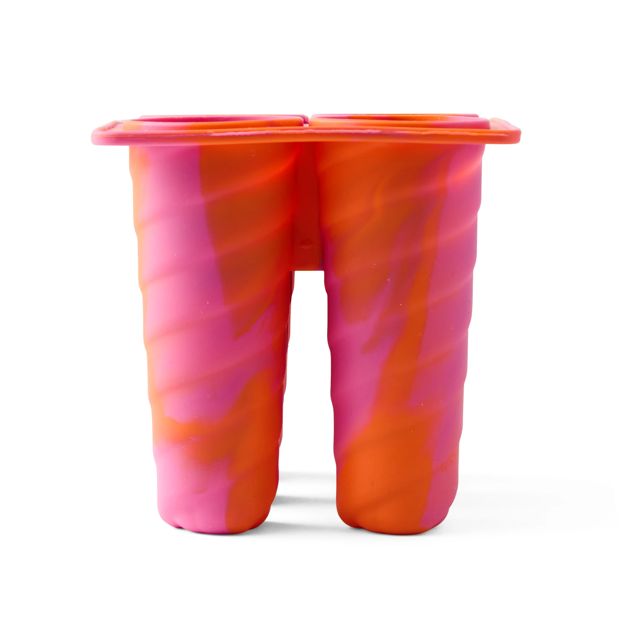 6 Pack Icy Pole Maker, Pink and Orange - Anko