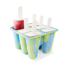6 Pack Icy Pole Maker - Blue and Yellow