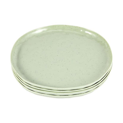 4 Pack Green Glazed Look Dinner Plates - Anko