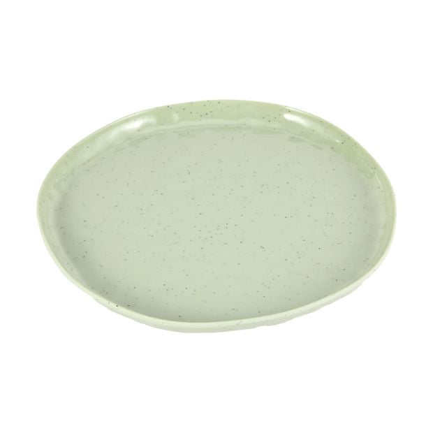 4 Pack Green Glazed Look Dinner Plates - Anko