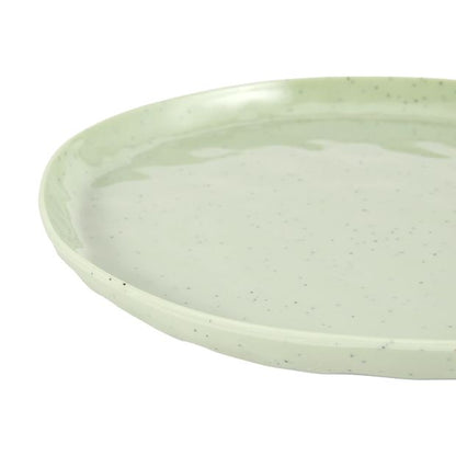 4 Pack Green Glazed Look Dinner Plates - Anko