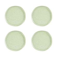 4 Pack Green Glazed Look Side Plates - Anko