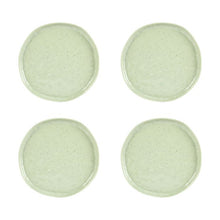 4 Pack Green Glazed Look Side Plates - Anko