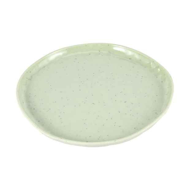 4 Pack Green Glazed Look Side Plates - Anko