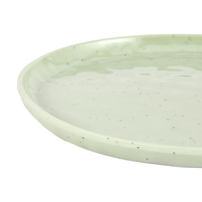 4 Pack Green Glazed Look Side Plates - Anko