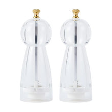 2 Pack Clear Salt and Pepper Grinders - Anko