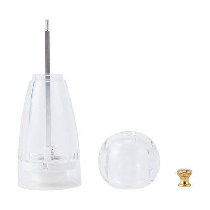 2 Pack Clear Salt and Pepper Grinders - Anko