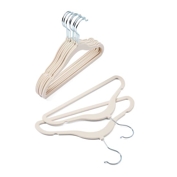 10 Pack Kids Flocked Hangers - Anko