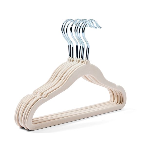 10 Pack Kids Flocked Hangers - Anko