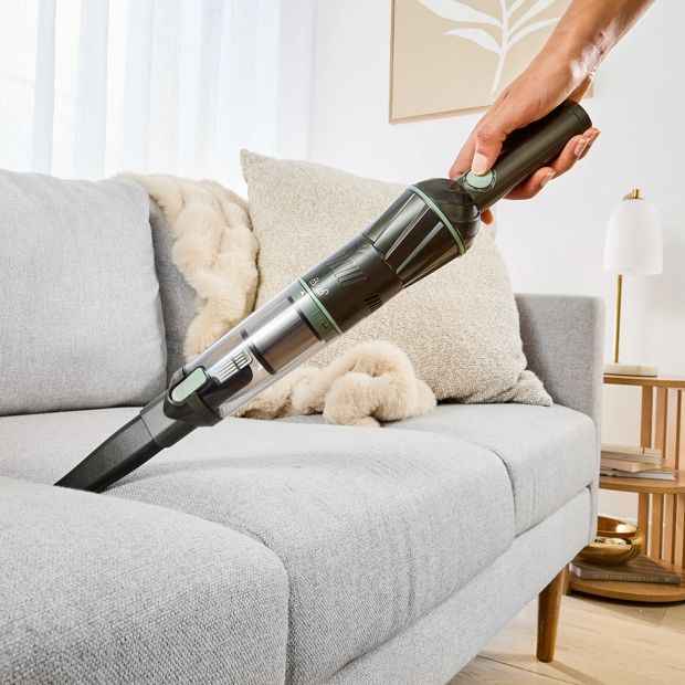 Cordless Handheld Vacuum, Grey and Green - Anko