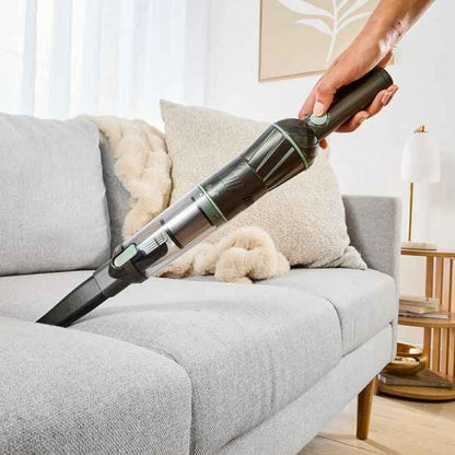 Cordless Handheld Vacuum, Grey and Green - Anko