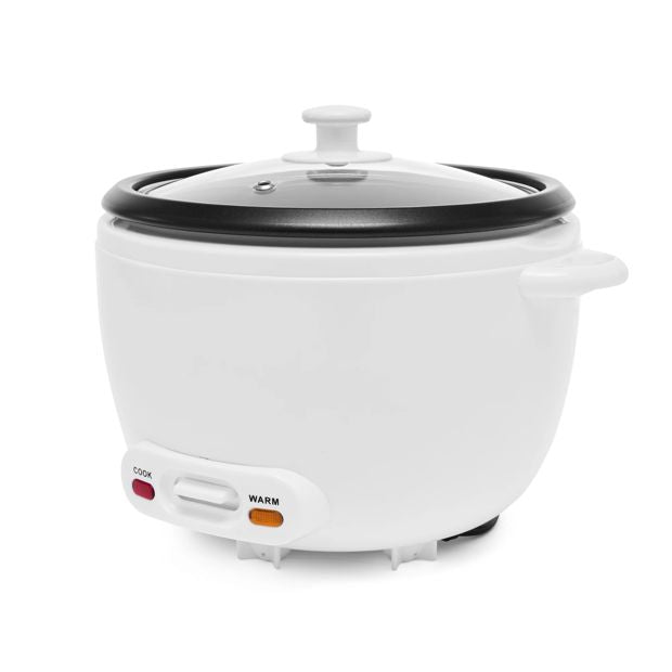 10 Cup Family Rice Cooker, White - Anko