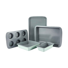 5 Piece Bakeware Set - Sage and Dark Grey