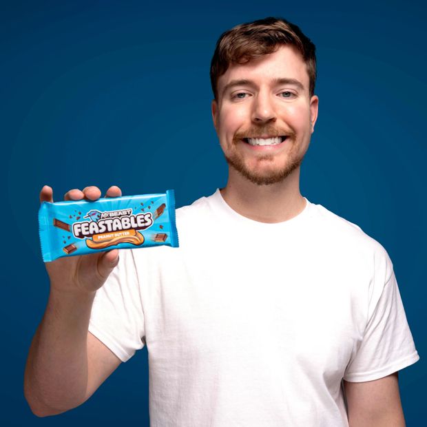 MrBeast Feastables Peanut Butter Milk Chocolate Bar 60g