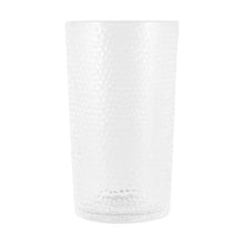4 Clear Acrylic Hammered Highball Glasses - Anko