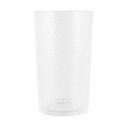 4 Clear Acrylic Hammered Highball Glasses - Anko