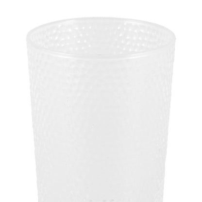 4 Clear Acrylic Hammered Highball Glasses - Anko