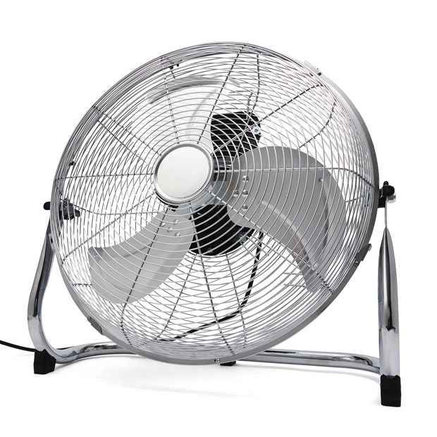 40cm High Velocity Chrome Metal Fan - Anko