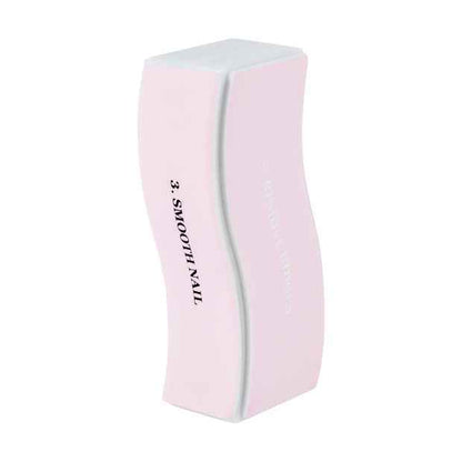 Wave Nail Buffer, Pink and White - OXX Cosmetics