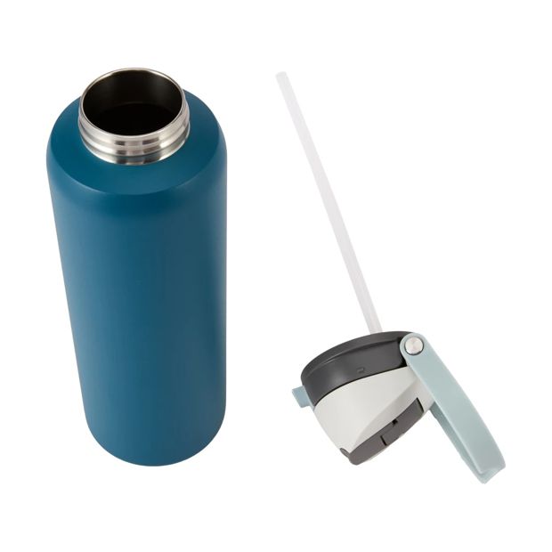940ml Navy Dual Function Drink Bottle - Anko