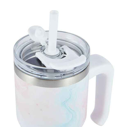 600ml Marble Look Tumbler with Handle - Anko