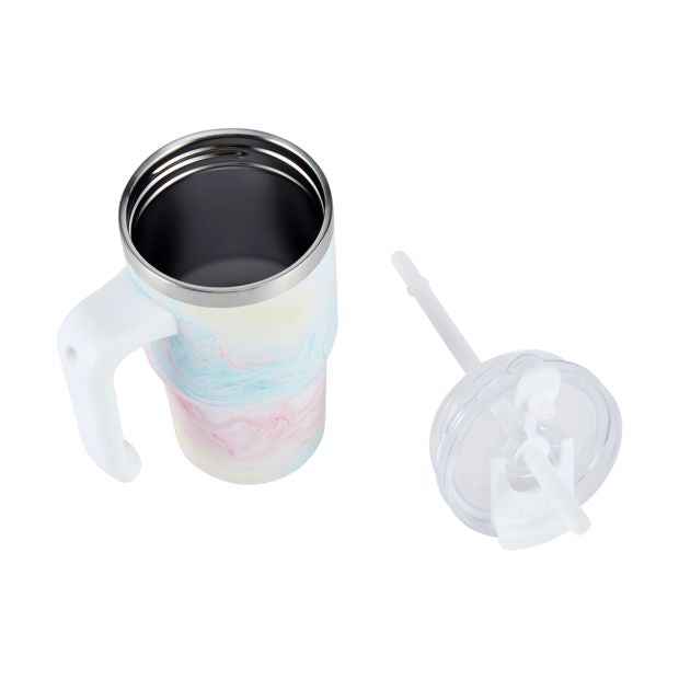 600ml Marble Look Tumbler with Handle - Anko