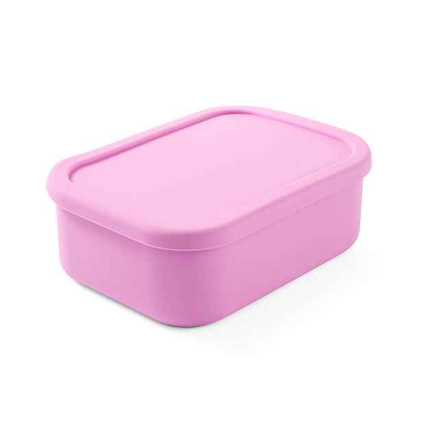 Lilac Silicone Bento Lunch Box with Compartments