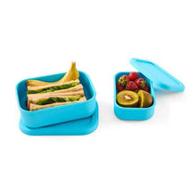 2 Pack Blue Silicone Snack Box - Anko
