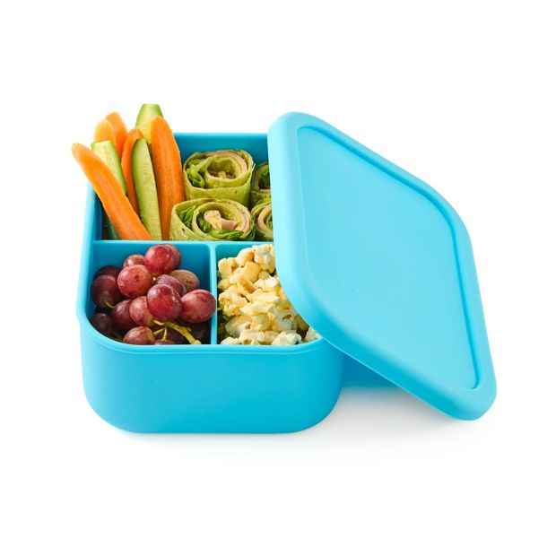 Blue Silicone Bento Lunch Box - Anko